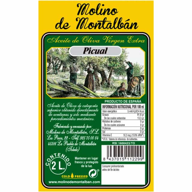 VIRGEN EXTRA PICUAL - 2L NUEVA COSECHA